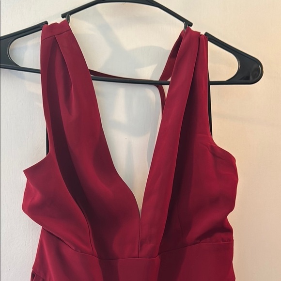 Lulu's Rich Red Jumpsuit - Picture 3 of 6